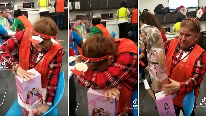 Hayatında İlk Defa Oyuncak Bebeğe Sahip Olan Kadının Aldığı Hediye Karşısında Gözyaşlarına Boğulduğu Anlar