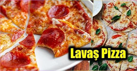 Dünyanın En Pratik Pizzası! Sadece 10 Dakikada Hazır: Lavaş Pizza Tarifi