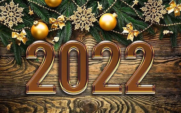 Sevgilim, seninle değil 2022, 2099'a dek birlikte olmayı dilerim! Aşk dolu bir yıl olsun!