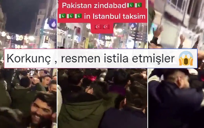 İstiklal Caddesi'ndeki Yılbaşı Kutlaması Sosyal Medyanın Gündeminde