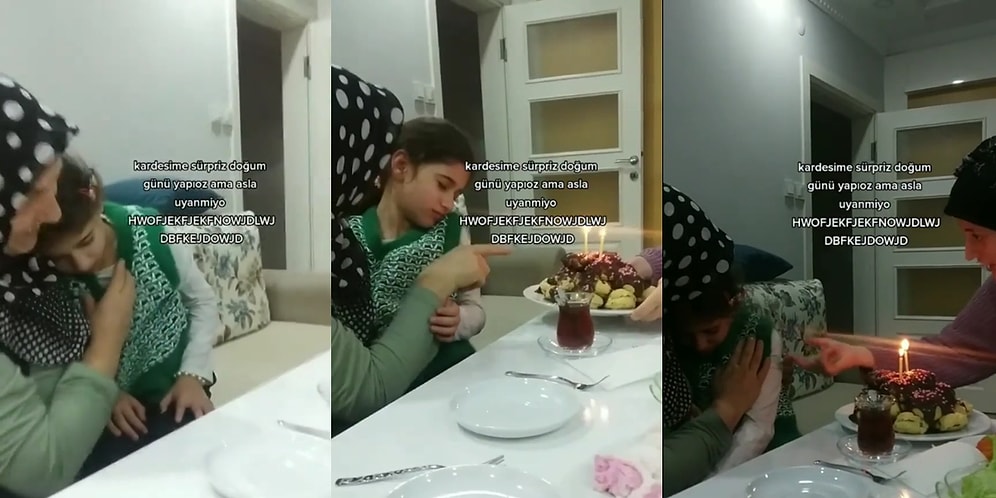 Önce Çocuğu mu Uyandırsaydınız? Ailesinin Kendisi İçin Yaptıkları Doğum Günü Partisinde Uyayan Küçük Kız
