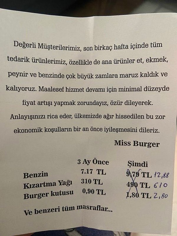 Son zamların ardından kar elde etmek bir yana dursun sürekli zarar eden küçük esnaf, istemese de fiyatlarına zam yapmak durumunda kalıyor.