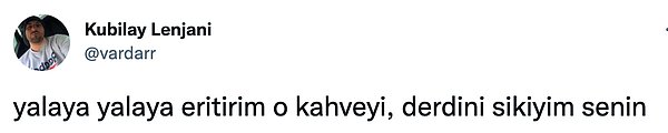 Ortak duygu tweet atan şahsın derdiyle ilgiliydi.