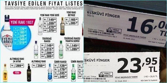 Birkaç Günde Belli Başlı Ürünlere Gelen Fahiş Zamlar Sizin de Sayı Algınızı Kaybettirecek