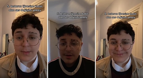 5. Testosteron İğnesini Olan Genç, Sesinin Zaman İçindeki Değişimini Karşılaştırmalı Olarak Paylaştı