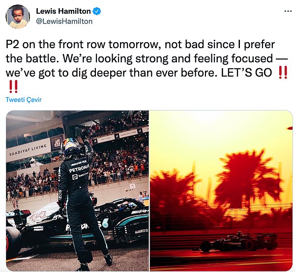 Habere göre bunu gösteren işaretlerden biri Hamilton'ın son yarıştan beri hiçbir paylaşım yapmaması.