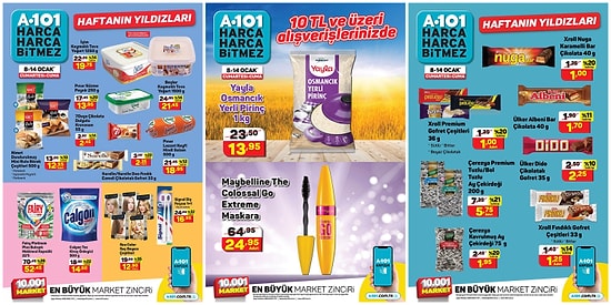 8 - 14 Ocak 2022 A101 Haftanın Yıldızları Kataloğu