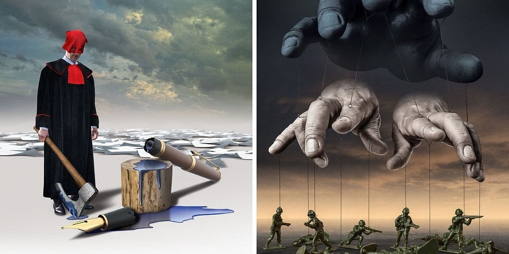 20 смелых иллюстраций о современном обществе от польского художника