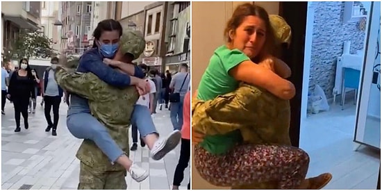 Askerden Dönüp 6 Kız Kardeşine Sürpriz Yaptığı Anları TikTok'ta Paylaşan Adamın Sarılma Şekline Gelen Tepkiler