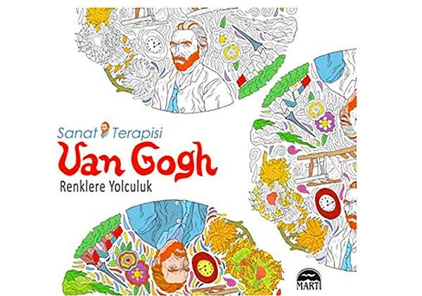 Van Gogh yetişkinler için boyama kitabı.
