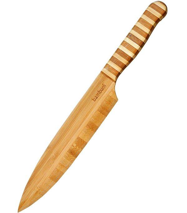 11. Salata yaparken böyle bir bambu bıçağı önerilir.