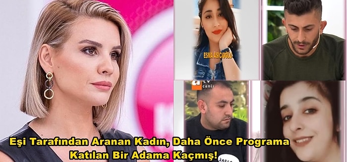 Esra Erol'da Kayıp Olarak Aranan Kadın, Daha Önce Karısını Aramak İçin Programa Katılan Adamın Yanında Çıktı