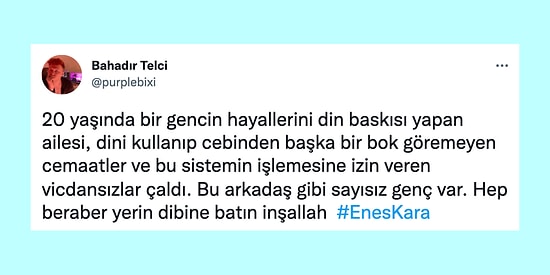 Tıp Fakültesi Öğrencisi Enes Kara'nın İntiharı Hakkında Yapılan İsyan Dolu Ama Haklı Yorumlar