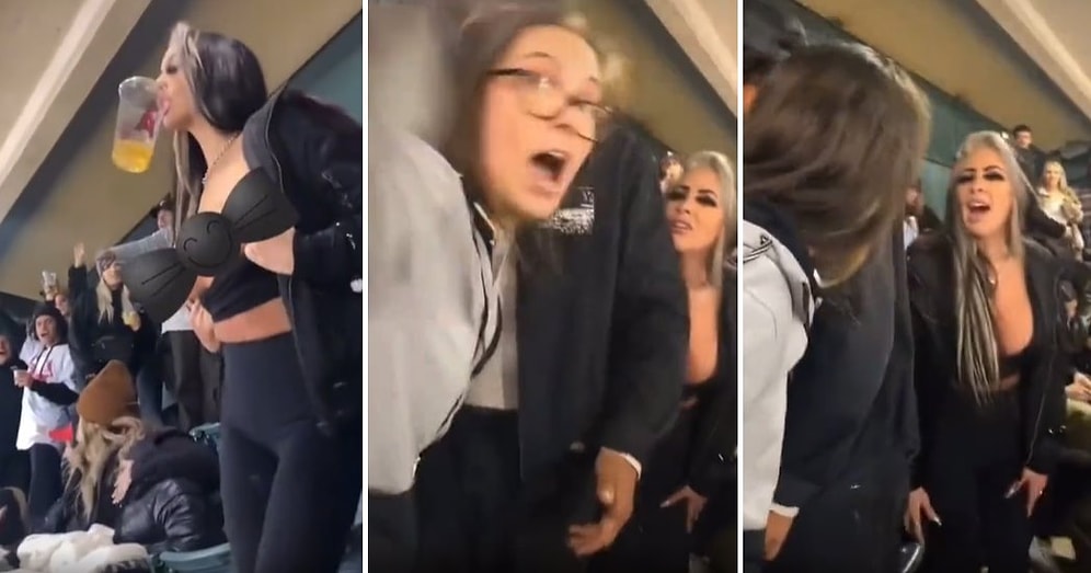 Tribünde Memelerini Açan Kadına 'Çocukları Yüzünden' Tepki Gösteren Anne Onlarca Kişi Tarafından Linç Edildi