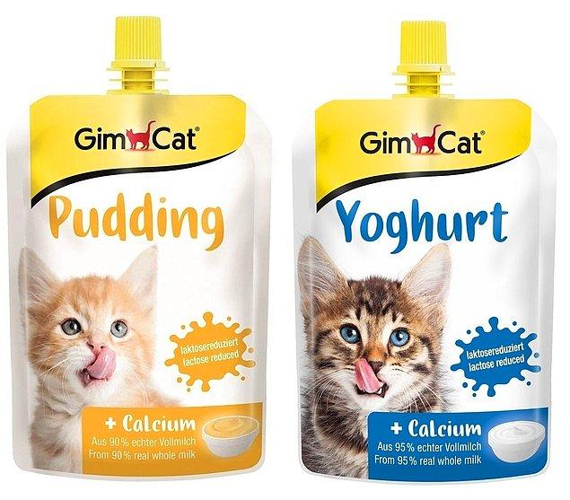 6. Kediniz için puding ve yoğurt ödülüne ne dersiniz?