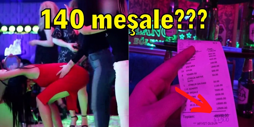 Ali Dayı Yidin Tarlayı! Bir Pavyonda Müşterilere Gelen 47 Bin TL'lik Hesap Görenleri Hayrete Düşürdü