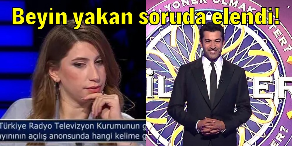 Kim Milyoner Olmak İster'de Yarışmacının Elendiği İlk TV Yayını Hakkında Sorulan Soru Gündem Oldu
