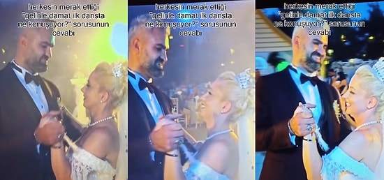 Gelin ve Damadın İlk Dans Sırasında Yaptıkları Konuşma Viral Oldu