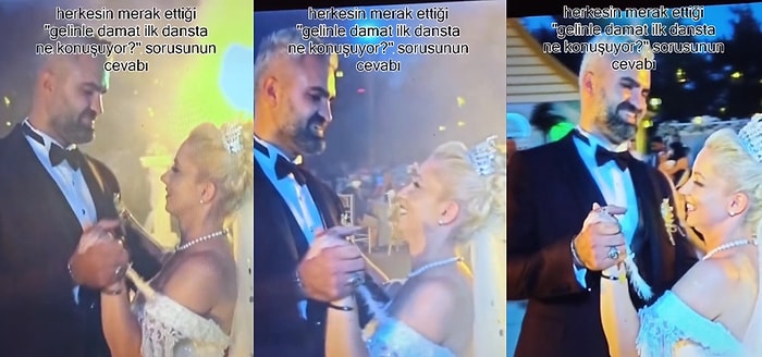 Gelin ve Damadın İlk Dans Sırasında Yaptıkları Konuşma Viral Oldu