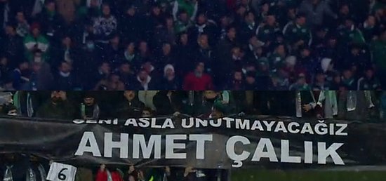 Konyaspor Taraftarları Geçtiğimiz Günlerde Vefat Eden Ahmet Çalık'ı Sezen Aksu Şarkısıyla Andı