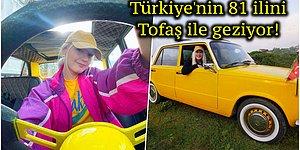 Sarı Tofaş'ı ile Türkiye'nin 81 İlini Gezmeye Başlayan Franziska Niehus ve İlginç Hikayesi