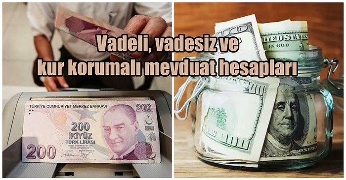 Vadesiz Hesap, Vadeli Mevduat Hesabı ve Kur Korumalı Vadeli Mevduat Hesapları Arasındaki Farklar Nelerdir?