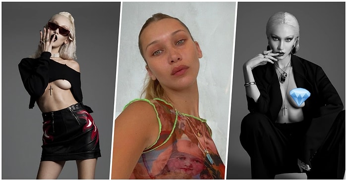 Meme Piercingli Fotoğraflarıyla Gören Herkesin Tansiyonunu Çıkartmayı Başaran Bella Hadid Gündem Oldu 🔥