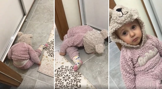 Pili Bitince Olduğu Yerde Uyuya Kalan Ufaklığın Sevimlilik Patlaması Yaşadığı Efsane Anlar