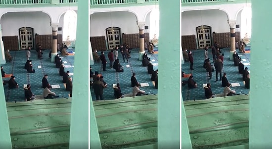 Cuma Namazı Sırasında Camiye Giren Kadın İsyan Etti: 'Burada Dünya Kadar Emekli Var ve Biz Açız'