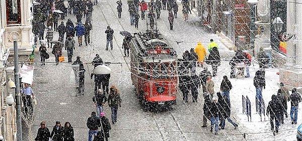 İstanbul'a Kar Uyarısı