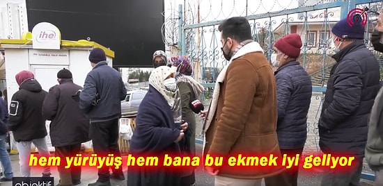 Dondurucu Soğukta Ekmek Kuyruğunda Bekleyen Vatandaşlar: 'Ucuz Olduğu İçin Değil Spor İçin Geliyoruz'