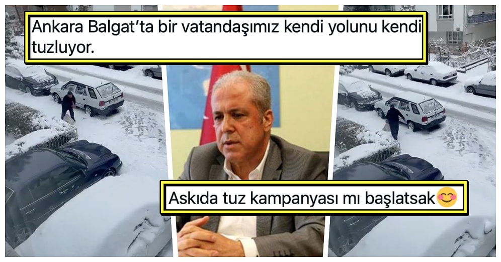 Şamil Tayyar'ın Ankara'da Kapısının Önünü Tuzlayan Kişiyi Paylaşarak Belediyeyi Suçlaması Tepki Çekti