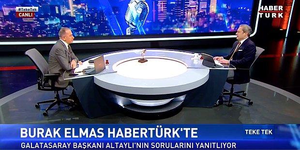 CANLI - Burak Elmas, Habertürk TV'de Fatih Altaylı'nın Sorularını Yanıtlıyor