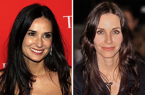 13. Деми Мур и Кортни Кокс