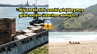Venedik'te Savaş Anıtının Üzerinde Üstsüz Bir Şekilde Güneşlenen Turist Şehirden Kovuldu!