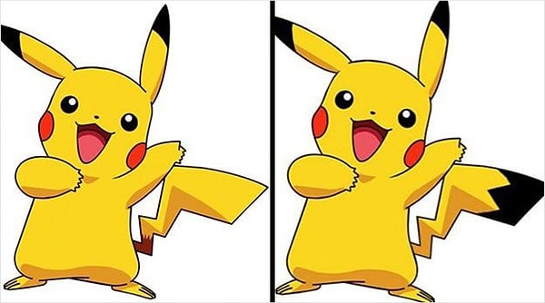 4. На самом деле у Пикачу нету черного конца на хвосте