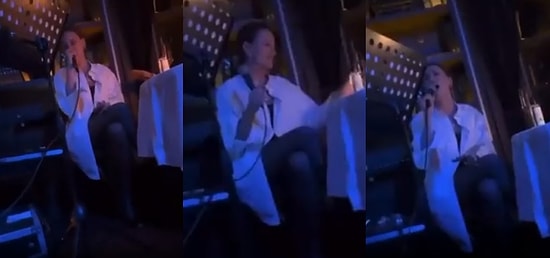 Sevgilisi Umut Evirgen'in Sahibi Olduğu Mekanda Sahneye Çıkan Serenay Sarıkaya Sesiyle Yine Gündem Oldu