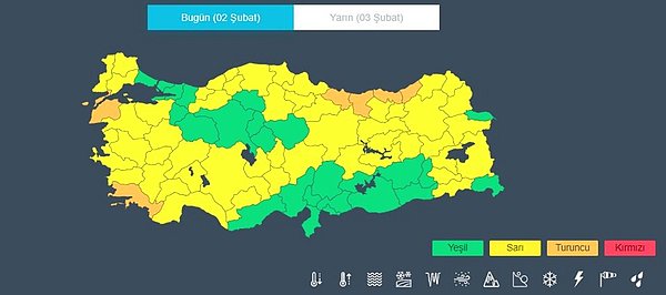 Batı Akdeniz'de sağanak uyarısı