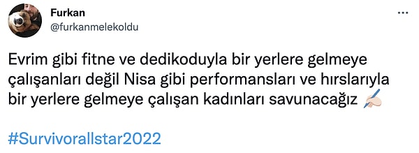 Survivor izleyicisi de Evrim'in bu sözlerine tepki gösterdi.