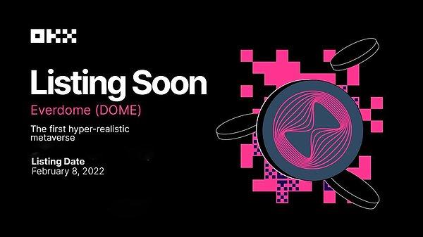 OKX'te DOME/USDT için spot işlemler, 8 Şubat saat 11.00'da başladı!