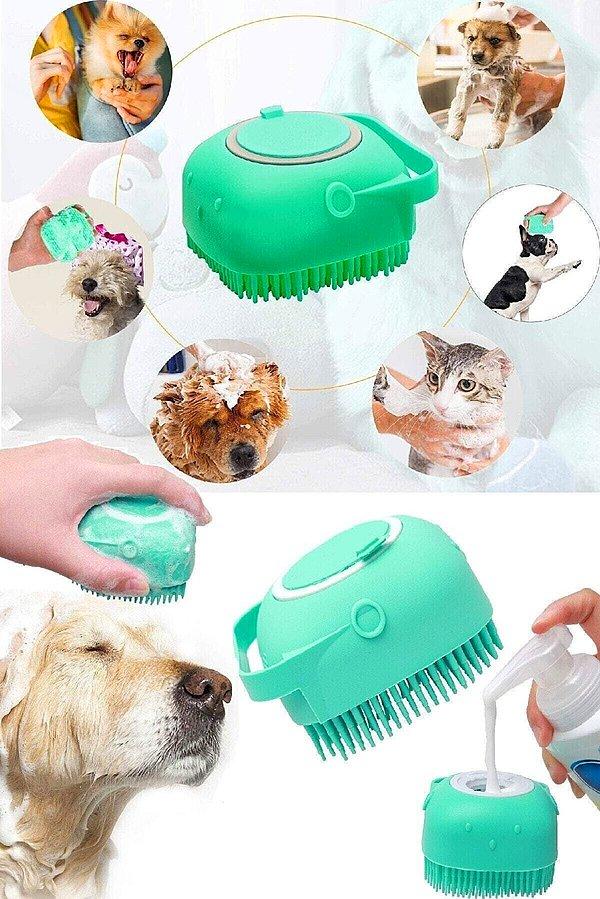 Evcil hayvanınızın banyosunu çok daha keyifli hale getirecek pratik bir aparat.