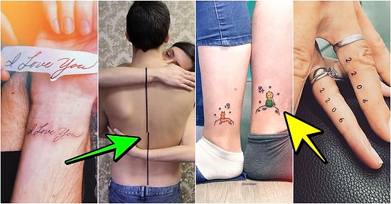 Aşık Olduğunuz Kişiyle Yaptırabileceğiniz Görenlerin Dibinin Düşeceği Güzellikte 65 Dövme Fikri