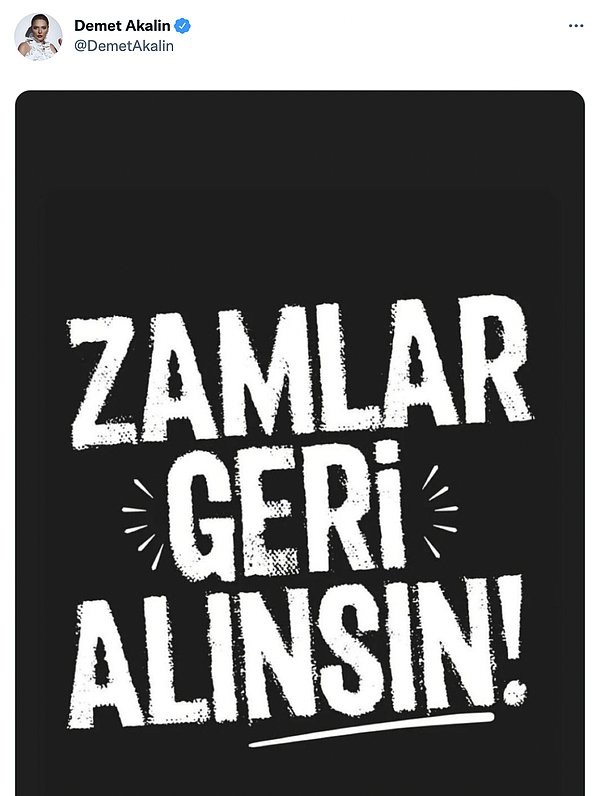 Zamlar ve gelen faturalar artık sabrımızı ciddi anlamda taşırmışken ve her geçen gün daha da fakirleşirken ünlüler de isyan bayrağını yavaş yavaş eline almaya başlamış durumda.