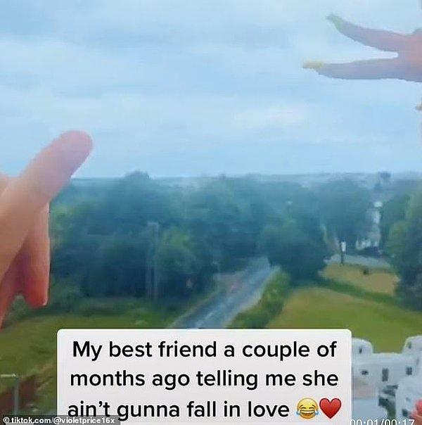 16 yaşındaki Violet Price, TikTok'tan arkadaşının düğün anını paylaştı ve video kısa bir süre içerisinde viral oldu.