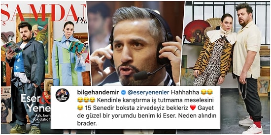 Dergiye Kapak Olan Eser Yenenler, Kıyafetini Beğenmeyen Boks Spikeri Bilgehan Demir ile Fena Kavga Etti!