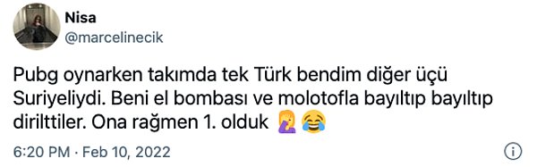 2. PUBG'nin kesinlikle kendine has bir raconu olduğu kesin...