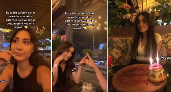 Kafe Sahibi İsmini Öğrensin Diye Arkadaşına Yalandan Doğum Günü Kutlayan Kadın