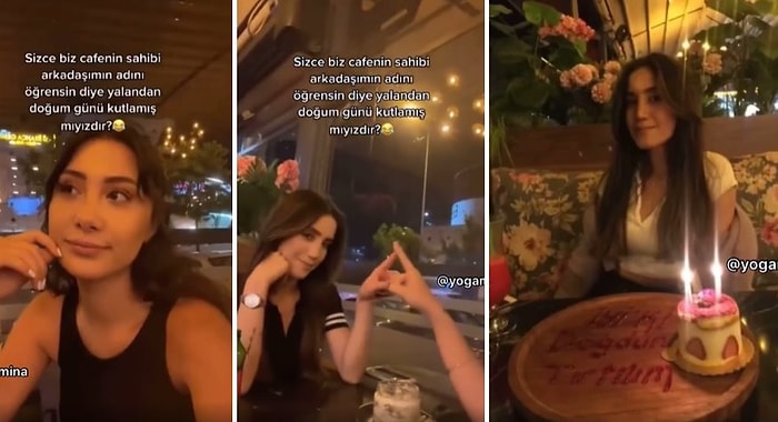 Kafe Sahibi İsmini Öğrensin Diye Arkadaşına Yalandan Doğum Günü Kutlayan Kadın