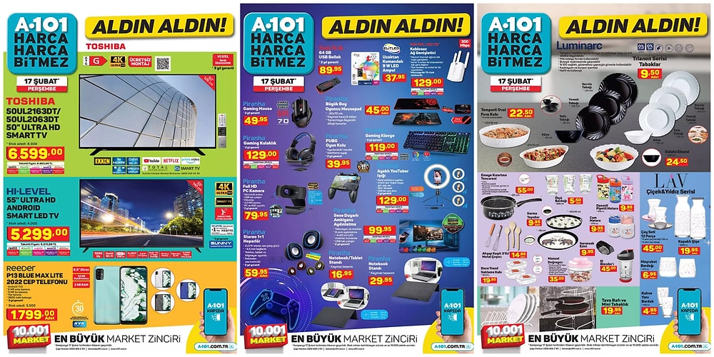 17 Şubat 2022 A101 Aldın Aldın Kataloğu