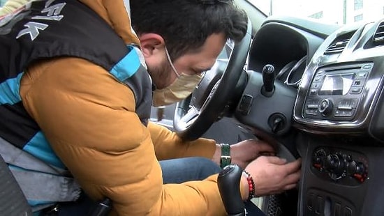 250 TL'lik Ücret Polisi Şüphelendirdi: Direksiyonun Altından Düğme Çıktı